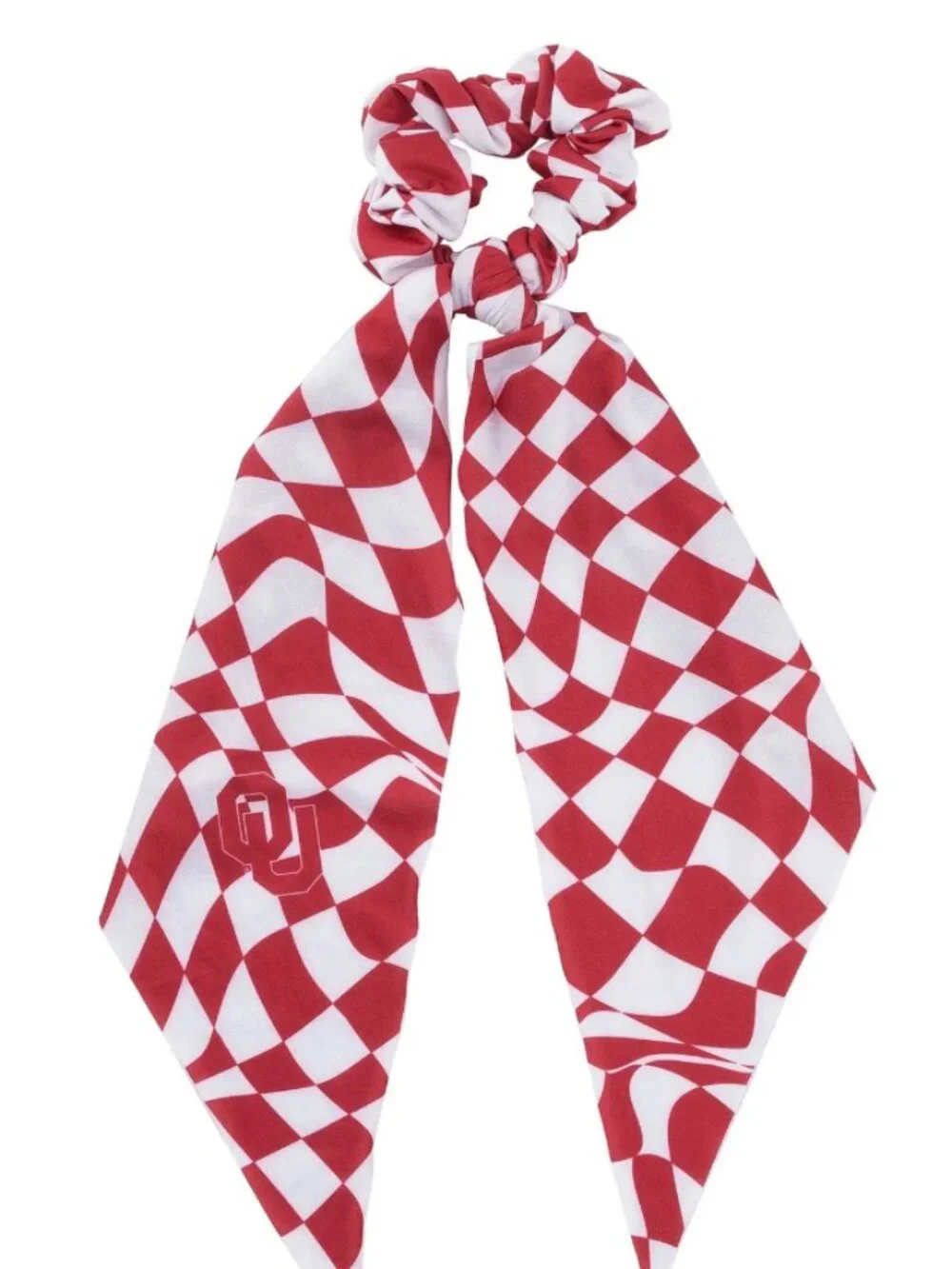 ZooZatz Oklahoma Sooners Checkered Scrunchie Scarf-NWT
